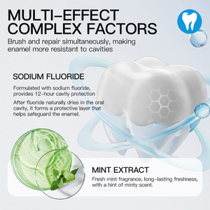 UUKKG <span class=keywords><strong>Dentifrice</strong></span> Menthe Fraîcheur 75g Usage Domestique Élimine <span class=keywords><strong>les</strong></span> <span class=keywords><strong>Taches</strong></span> Produit Blanchissant pour Soins Bucco-Dentaires - Product Image 2