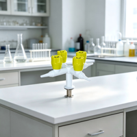 Robinet à gaz de laboratoire TX, type Y, quatre voies, à base en cuivre, à embout incliné, pour table, moderne