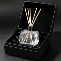 Bouteille en verre vide de 100 ml et 200 ml pour diffuseur de parfum d'ambiance écologique à bâtonnets, pour huiles essentielles