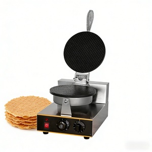 Máquina Eléctrica Comercial para Hacer Rollos de Huevo y Conos de Helado, Doble Cabezal, 1 Año de Garantía - Product Image 1