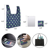Sacs d'Épicerie Pliables Personnalisés en Nylon, Sac de Courses Pliant et Réutilisable en Polyester, Pochette Écologique en Nylon Indéchirable