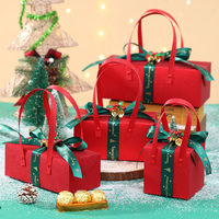 Caja de Regalo de Manzanas para Nochebuena |   Diseño de Luz LED Transparente |   Cinta de estampado en caliente personalizada |   Empaquetado Creativo de Frutas al por Mayor