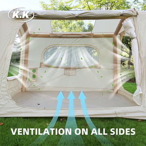 Kawagebo <span class=keywords><strong>Kamp</strong></span> (KK) 9.8' X 8.2' Gonflable 7.5 ㎡   Tente de camping multifonctionnelle pour coffre de voiture en Oxford gonflable - Product Image 3