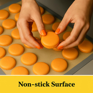 Factory Sales Non-Stick <b>Silicone</b> <b>Baking</b> Mat Food Safe Heat-Resistant Reusable <b>Silicone</b> <b>Baking</b> Sheets for Microwave Oven Tray Pan - Product Image 6