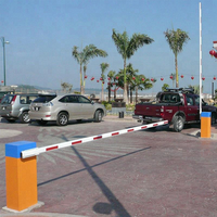 Barrière de parking intelligente à flèche droite avec moteur AC, barrière automatique pour le contrôle d'accès des parkings