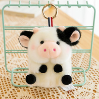 Porte-clés en peluche Kawaii Anime : Cochon, Panda, Hamster, Lapin, Poussin – Jouets en peluche, animaux en peluche, porte-clés pour sac à dos