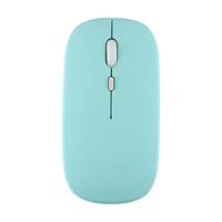 Mouse Optik Ergonomis Nirkabel Laptop iPad Tablet Warna-warni Baterai Isi Ulang Tanpa Lampu Latar 4 Tombol 1 Roller Stok Tersedia