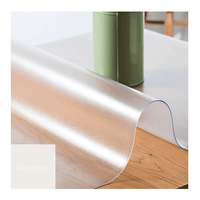 Vente en gros Taille personnalisée PVC transparent Ménage Imperméable Résistant à l'huile Résistant à la chaleur Transparent Nappe Tapis de table