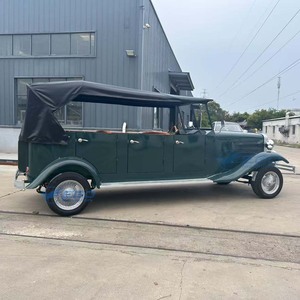 Voiture électrique vintage classique vert foncé haut de gamme, écologique, à énergie nouvelle, pour le tourisme, en promotion, du fabricant chinois - Product Image 5