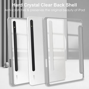 Custodia completa per Tablet Anti-goccia per <span class=keywords><strong>Samsung</strong></span> <span class=keywords><strong>Galaxy</strong></span> <span class=keywords><strong>Tab</strong></span> S7 T870 T875 / <span class=keywords><strong>S8</strong></span> X700 X706 <span class=keywords><strong>Cover</strong></span> posteriore per PC trasparente da 11 pollici con morbida TPU - Product Image 2