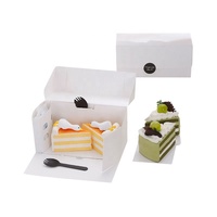 Effacer Transparent Biodégradable De Qualité Alimentaire Jetable Cuisson Gâteau Sushi Dessert Pâtisserie Cupcakes Donut Boîte D'emballage Boîtes À Gâteau