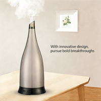 Diffuseur d'huiles essentielles ultrasonique central écologique de 1L, humidificateur d'air en plastique pour aromathérapie domestique