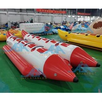 Bateau banane gonflable de haute qualité, tractable, pour jeux aquatiques d'été
