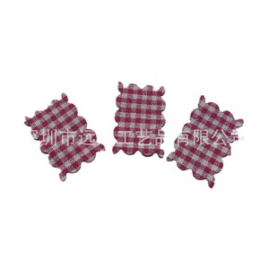 Patchs Yuansheng sur mesure, découpes en tissu bleu à carreaux pour vêtements et textiles. - Product Image 4