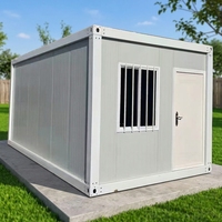 Casa Contenedor Prefabricada de Acero de 20 pies/40 pies, Directo de Fábrica, para Oficina, Dormitorio, Campamento, Refugio de Emergencia