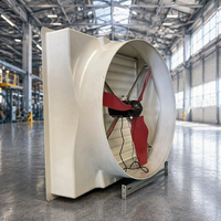 Ventilateur d'évacuation électrique en fibre de verre résistant à la corrosion, OEM pour les usines chimiques et les ateliers industriels acides