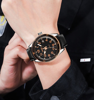 Montre-bracelet analogique SKMEI 9232 à grands chiffres, style classique, idéale pour les blogueurs de voyage, les excursions routières et la planification des visites en ville