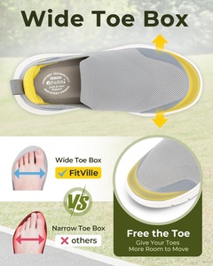 <span class=keywords><strong>Scarpe</strong></span> da Passeggio FitVille per <span class=keywords><strong>Uomo</strong></span>, Extra Larghe, Leggere e Traspiranti, Slip-On - Product Image 3