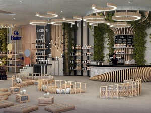 Custom Cosmetic Store Display Furniture Perfume Showcase Makeup Counter Beauty Shelf Retail Turnkey Shopfitting - Product Image 5