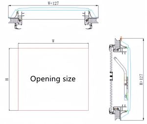 Ventanas de Techo para <span class=keywords><strong>Autocaravanas</strong></span> Usadas, Doble Acristalamiento, Vidrio Acrílico Resistente a los Rayos UV para <span class=keywords><strong>Autocaravanas</strong></span> Mitsubishi, Dongfeng, Foton, Steyr - Product Image 6