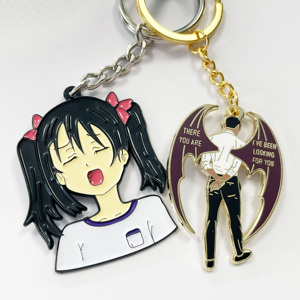 Biểu tượng tùy chỉnh Keychain vàng kim loại cứng men Móc chìa khóa dễ thương khuyến mại Móc Khóa Kim Loại Tùy chỉnh Keychain - Product Image 5