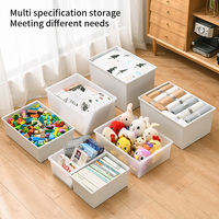 Boîtes de rangement en plastique durable avec fond antidérapant Rangement combiné pour vêtements Articles de cuisine Articles ménagers Vente en gros