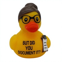 Canard en caoutchouc amusant, cadeau hilarant et décoratif pour salle de bain/bureau, objet de collection original avec citation sarcastique, excellent cadeau pour