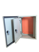 Gabinete de Red de Acero Galvanizado con Nivel de Protección IP65 e IP66, Caja de Distribución Exterior Impermeable con Puerta Interior