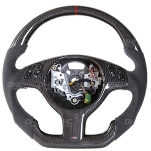 Volante de Fibra de Carbono Personalizado para Automóvil, Compatible con <span class=keywords><strong>BMW</strong></span> Serie 3 <span class=keywords><strong>E46</strong></span> 318 320 325 <span class=keywords><strong>330</strong></span>, Volante de Cuero de Ante OHC - Product Image 5