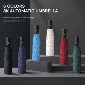 Parapluie pliable personnalisé pour la publicité, les cadeaux d'entreprise et les voyages – 3 parapluies promotionnels imprimés - Product Image 2
