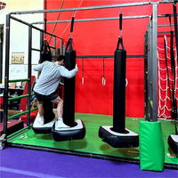 Parcours d'obstacles gonflable d'intérieur, équipement d'entraînement Air Track, Ninja Fitness pour tous les âges