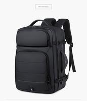 Mochila de Viaje Ergonómica para Portátil de 17.3 Pulgadas, Expandible, con Carga USB, Reflectante, Resistente al Agua y a Desgarros, con Diseño de Panal de Abeja