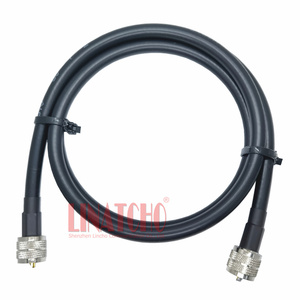 1米RG213电缆低损耗同轴电缆PL259 <span class=keywords><strong>M</strong></span>至PL259超高频公连接器 - Product Image 2