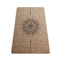 Genouillère de yoga antidérapante en cuir PU et caoutchouc naturel, épaisseur 5 mm, pour soutien des coudes, coussin d'équilibre, usage domestique et salle de sport