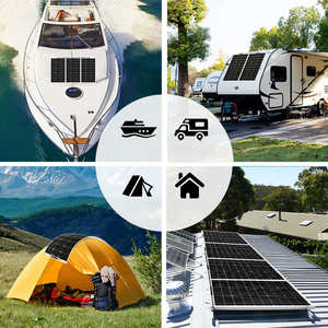 430W NANO auto-pulizia flessibile modulo pannello solare leggero monocristallino in silicio per la barca RV Building - Product Image 5