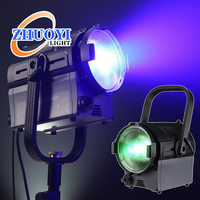 ZY 400W Zoom RGBALC 6in1 LED lumière de Fresnel obturateur haute vitesse ventilateur à faible bruit station de télévision théâtre opéra projecteurs