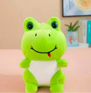 ตุ๊กตากบสีเขียว 18 ซม. ตุ๊กตาสัตว์นุ่มสำหรับเด็กอายุ 2 4 ปีของขวัญสำหรับทุกเพศ - Product Image 3