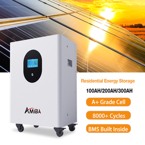 Amiba Eu 스톡 홈 올인원 리튬 배터리 <span class=keywords><strong>48V</strong></span> 200Ah 400Ah 10kwh 20kWh LiFePO4 배터리 하이브리드 오프 그리드 태양 에너지 시스템 - Product Image 1