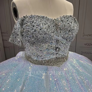 ชุดเดรสงาน Quinceanera รุ่น Lsmu175 ประดับประกายวิบวับ ชุดเดรสวันเกิดอายุ 15 ปี แฟชั่นงาน Quinceanera ชุดราตรีงาน Sweet 16 สไตล์เจ้าหญิง Jancember - Product Image 2