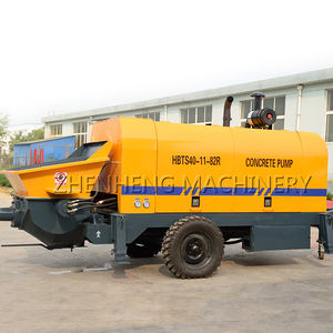 ディーゼルコンクリートトレーラーポンプ 80m3/h 高圧油圧セメント輸送ポンプ 建築工事用 - Product Image 1