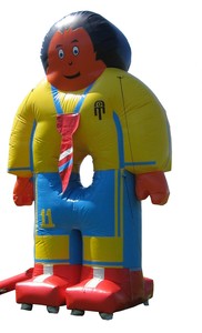 Mascotte géante gonflable imprimée en forme de léopard, en bâche PVC, personnage animalier gonflable pour la promotion d'événements sportifs de clubs de football - Product Image 2