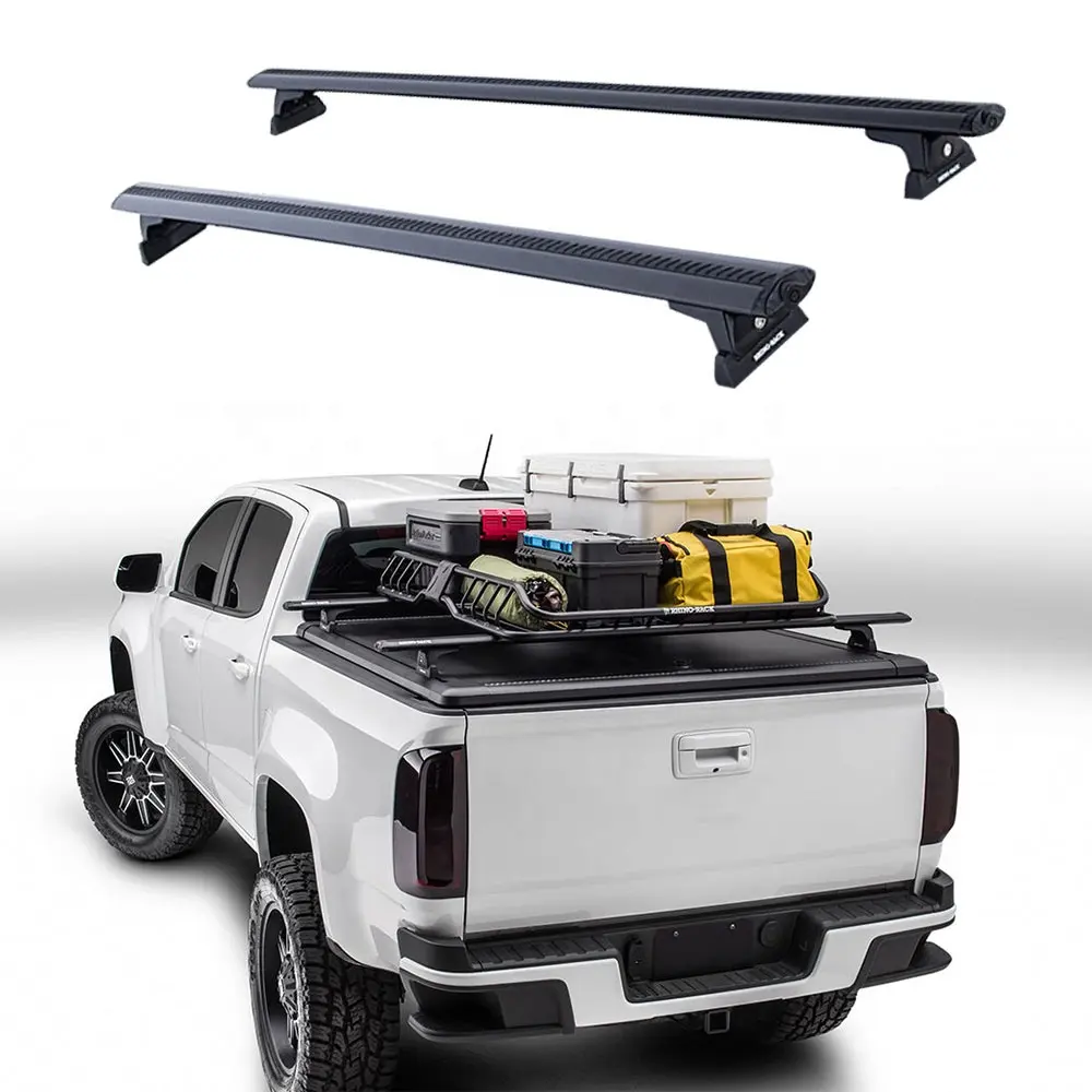 4x4 pick-up camions bagages, barre de toit, barre de roulement, barre transversale pour Dodge Ram CHEVROLET Silverado Colorado GMC Sierra Canyon