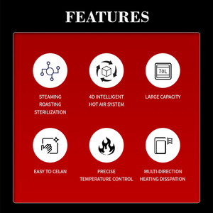 Gexiang nhà máy tùy biến nhà bếp đa chức năng bánh được xây dựng trong điện <span class=keywords><strong>24</strong></span> inch điện tường lò - Product Image 6
