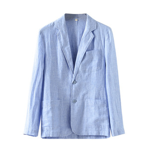 Nuova giacca sottile da <span class=keywords><strong>uomo</strong></span> monopetto Plus Size Casual - Product Image 5