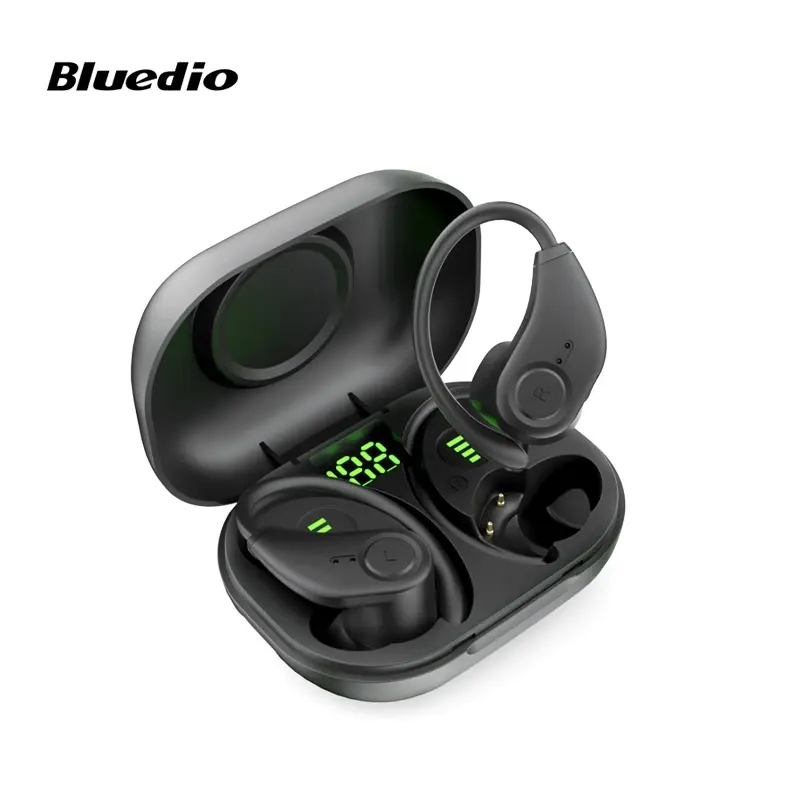 Bluedio S6 Bluetooth V5.1 13Mm Driver Hifi Tws Draadloze Oortelefoon Met Microfoon