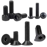 Vis à tête ovale fraisée Torx en acier inoxydable 304 ou acier au carbone, finition oxyde noir, métriques personnalisées