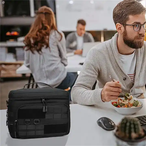 Sac à lunch tactique Portable boîte thermique alimentaire Durable étanche bureau refroidisseur boîte à lunch avec bandoulière étui isolé - Product Image 6