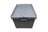 Boîte d'emballage en plastique pour viande avec couvercle intégré JOIN Nest, conteneurs de déménagement en plastique, boîtes de stockage logistique