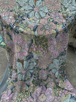 Dentelle française perlée de haute qualité NI.AI, broderie à sequins, tulle, dentelle de luxe africaine pour robe de soirée