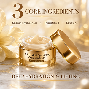 Crème Contour des Yeux Revitalisante Professionnelle NB Infusée au Squalane Hydratation Profonde Raffermissante Anti-Relâchement - Product Image 5